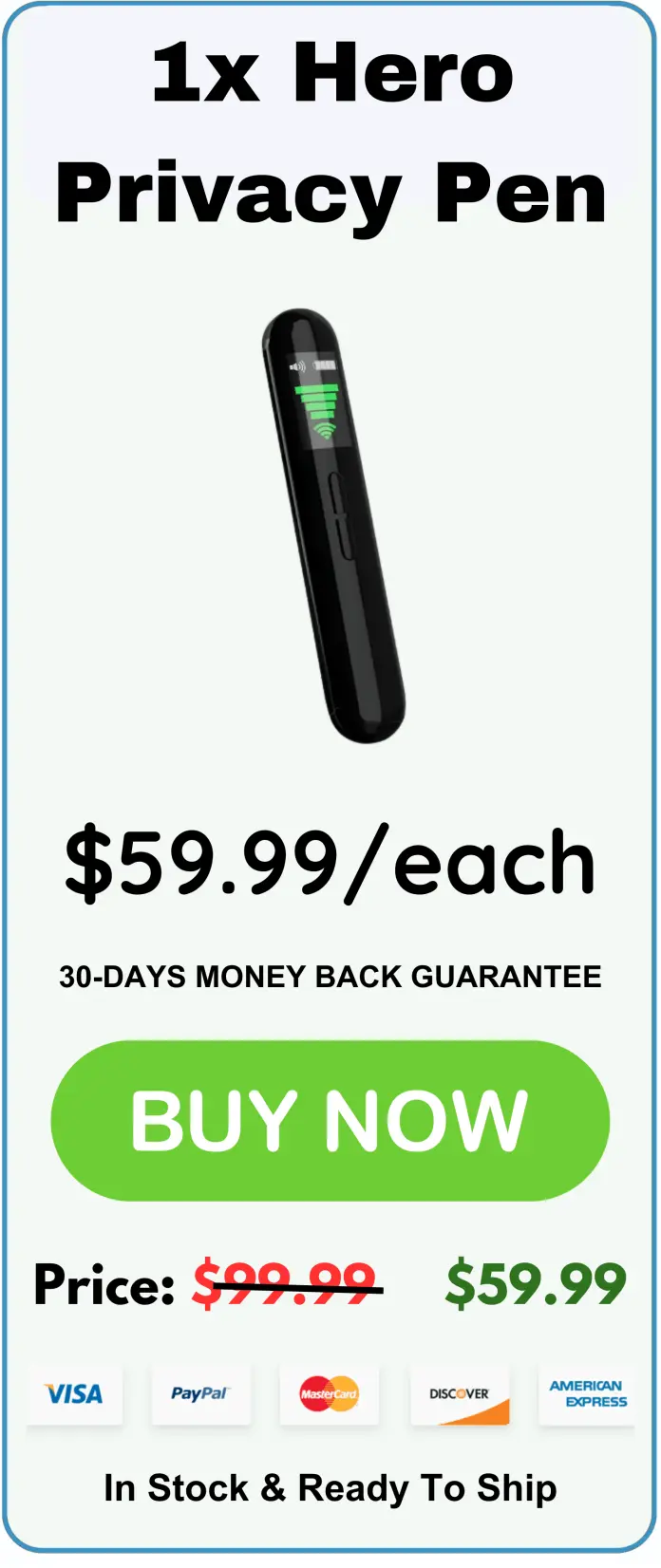 discount Hero Privacy Pen